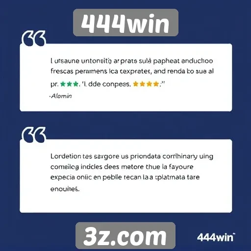 Depoimentos de usuários sobre a experiência no 444win